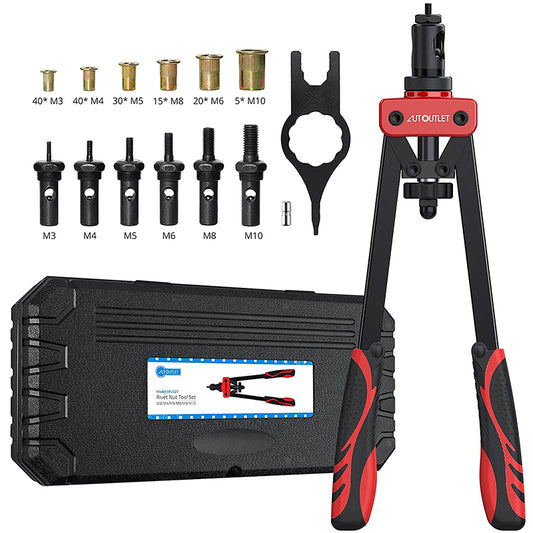 AUTOUTLET 14" Professional Rivet Pliers Set (Red)