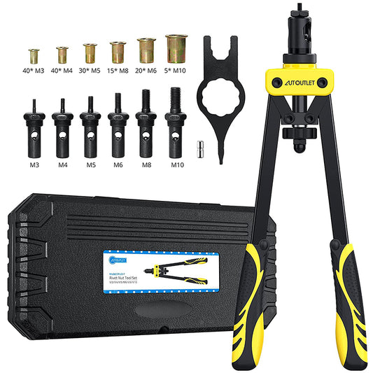 AUTOUTLET 14" Professional Rivet Pliers Set (Yellow)