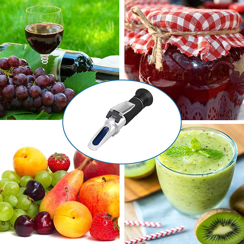 AUTOUTLET Wine Refractometer, 0-140 ° Öchsle 0-32% Brix 0-26% KMW Öchslemeter