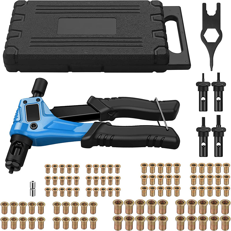 AUTOUTLET 8" RIVET NUT GUN M3 M4 M5,m6,Hand Riveter Rivet Gun Blue