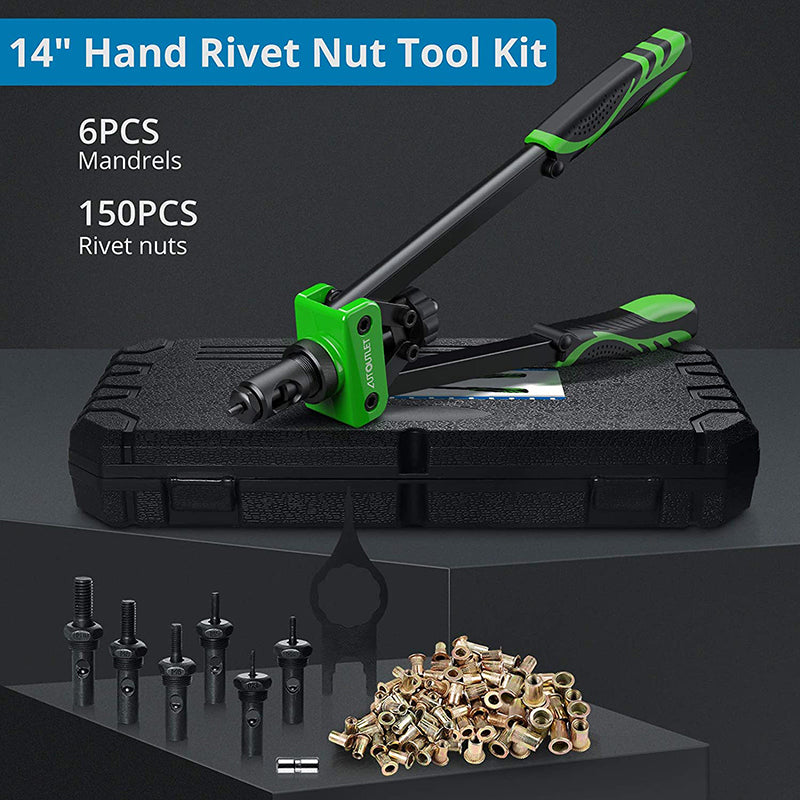 AUTOUTLET 14" Professional Rivet Pliers Set (Green)