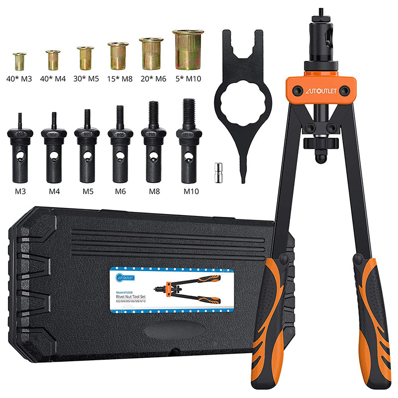 AUTOUTLET 14" Professional Rivet Pliers Set (Orange)