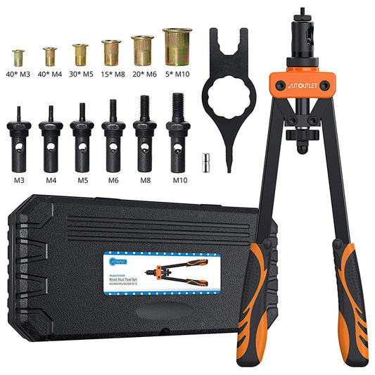 AUTOUTLET 14" Professional Rivet Pliers Set (Orange)