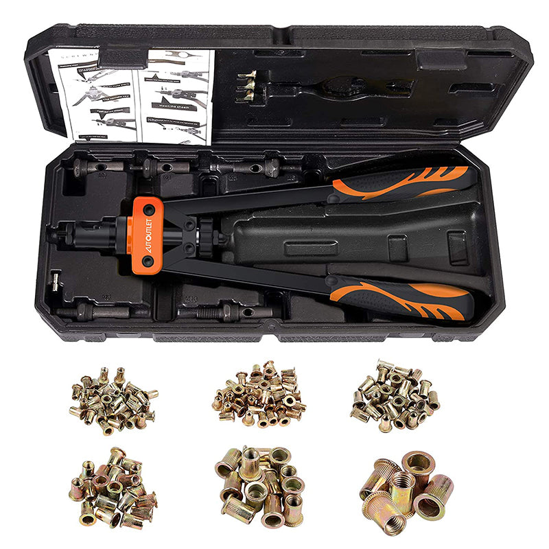 AUTOUTLET 14" Professional Rivet Pliers Set (Orange)