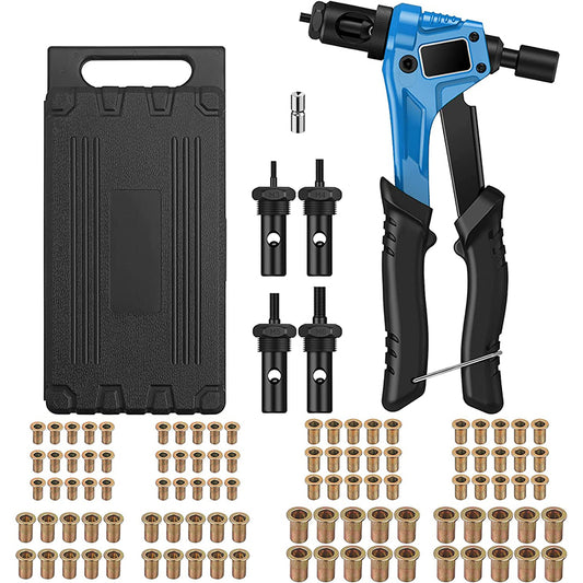 AUTOUTLET 8" RIVET NUT GUN M3 M4 M5,m6,Hand Riveter Rivet Gun Blue