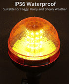 AUTOUTLET 2 PCS Rotating Beacon 40 LED Warning Lights 12V / 24V
