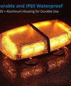 AUTOUTLET 12/24V IP65 72 LEDs Magnetic Emergency Bar Recovery Warning Strobe Light